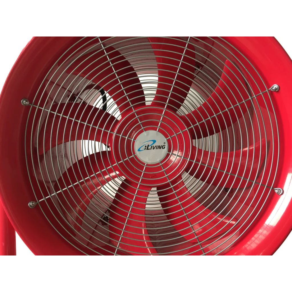 iLIVING 20" Red 900W Explosion Proof Ventilation Fan