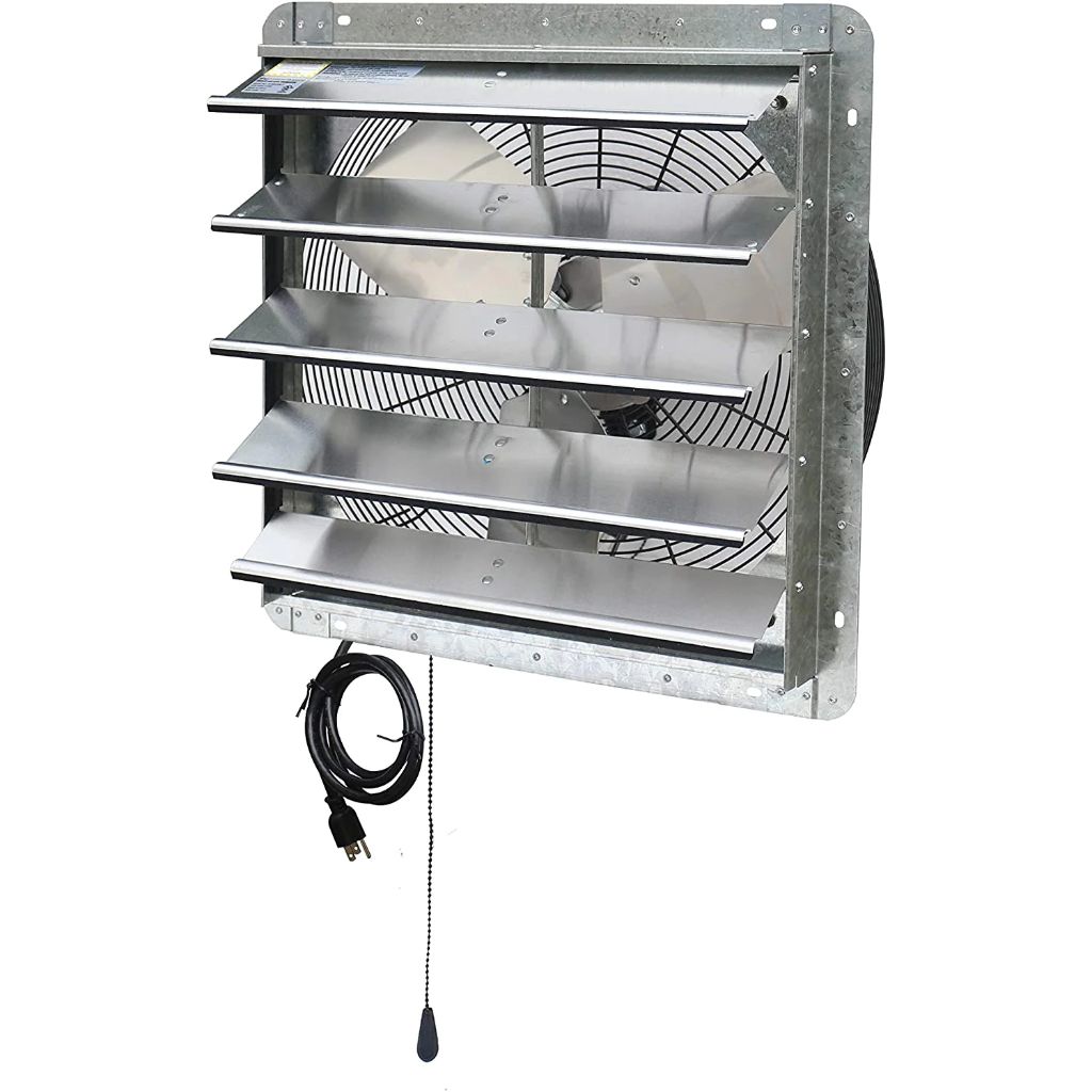iLIVING 20" Shutter Exhaust Attic Garage Grow Fan