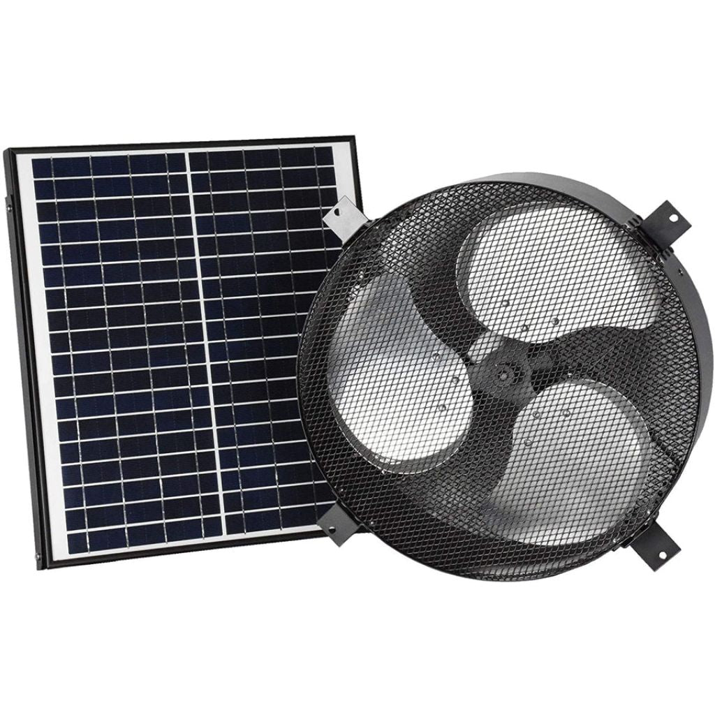 iLIVING 21" Black Smart Solar Attic Exhaust Fan