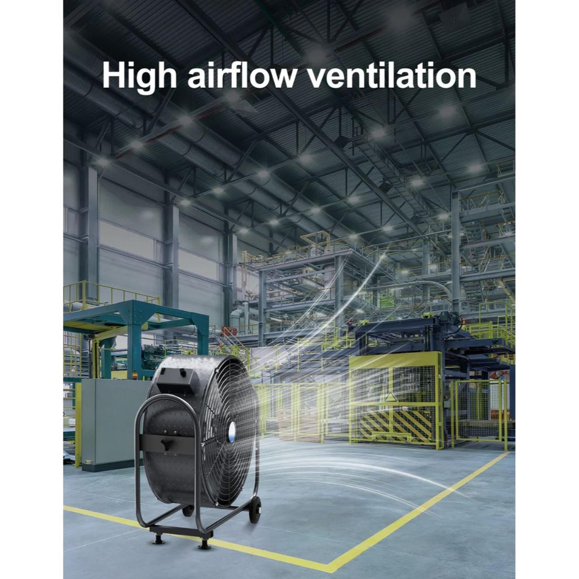 iLIVING 24" BLDC Air Circulator High Velocity Floor Fan