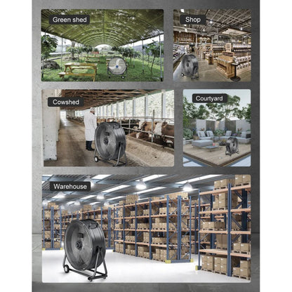 iLIVING 30" High Velocity Drum Fan