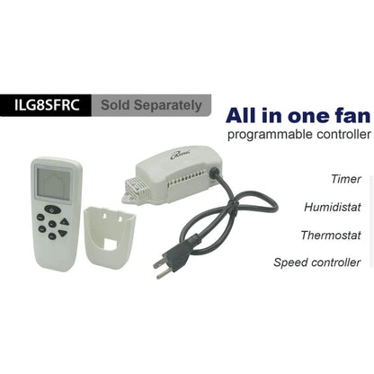 iLIVING 7" Wall-Mounted Variable Speed Shutter Exhaust Fan