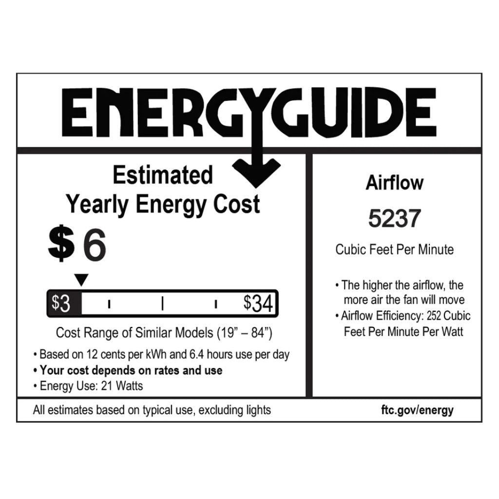 iLIVING Quiet BLDC 56" White Indoor Ceiling Fan with Remote Control