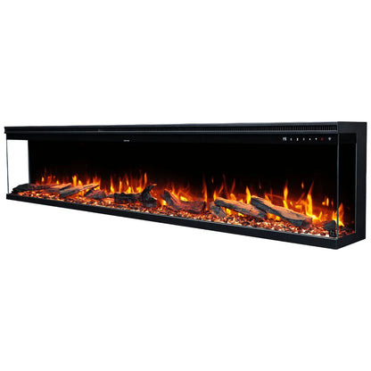 Touchstone Sideline Infinity Pro 84" 3-Sided Recessed Smart Electric Fireplace