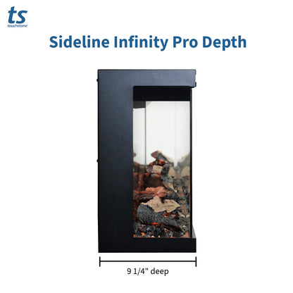 Touchstone Sideline Infinity Pro 84" 3-Sided Recessed Smart Electric Fireplace