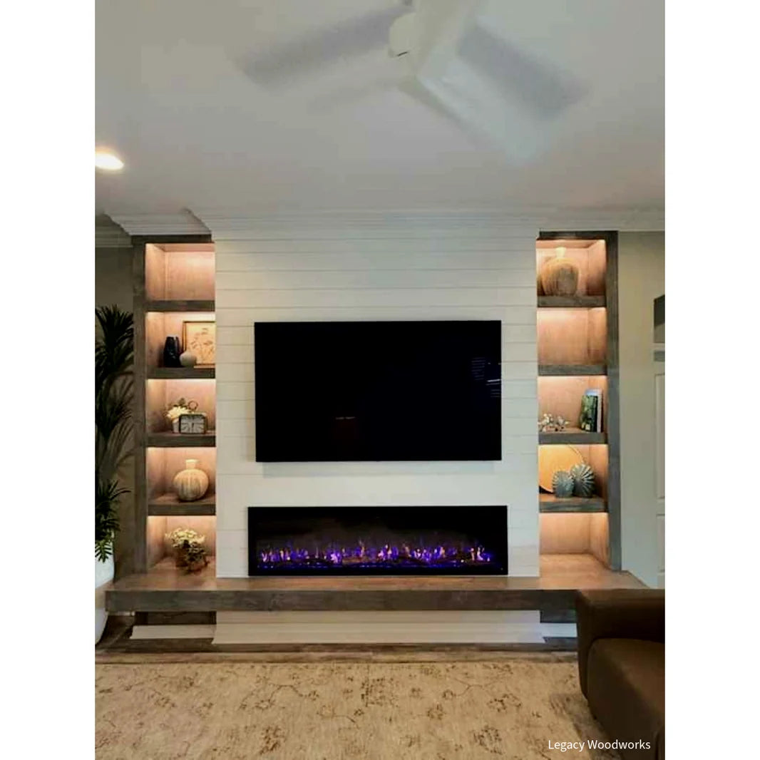 Touchstone Sideline Elite Pro 60" Smart Recessed Electric Fireplace