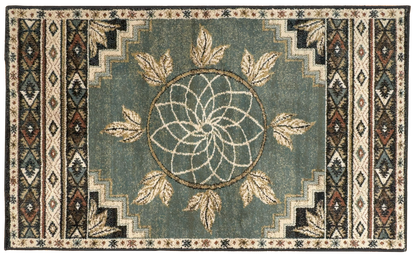 Goods of the Woods Green Vista Ancient Sign Rug