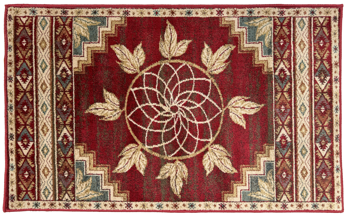 Goods of the Woods Red Vista Ancient Sign Rug