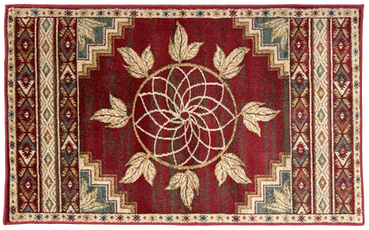 Goods of the Woods Red Vista Ancient Sign Rug
