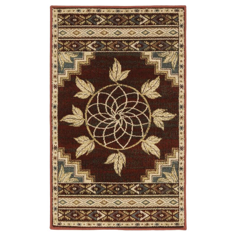 Goods of the Woods Red Vista Ancient Sign Rug