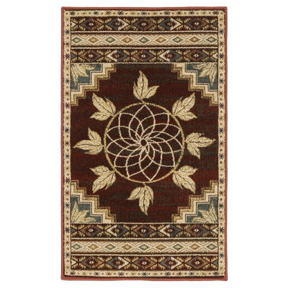 Goods of the Woods Red Vista Ancient Sign Rug