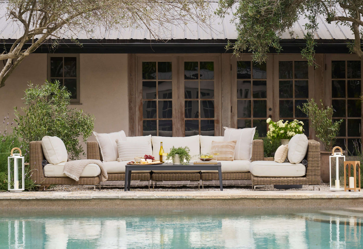 Live Outer 50" x 26" Rectangular Aluminum Outdoor Coffee Table