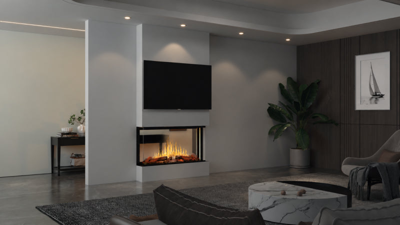 Modern Flames Nova Clear 48" See-Through Laser Projection Electric Fireplace