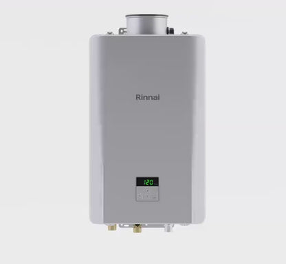 Rinnai RE Series 27" 140K BTU Indoor Non-Condensing Propane Gas Tankless Water Heater