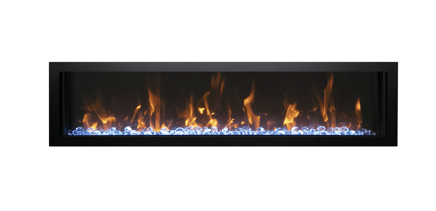 Remii by Amantii 45" Extra Slim Wall Mount Electric Fireplace with Black Steel Surround