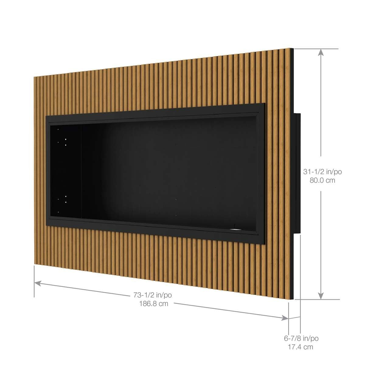 Dimplex 60" Storm Light Oak Panel Surround