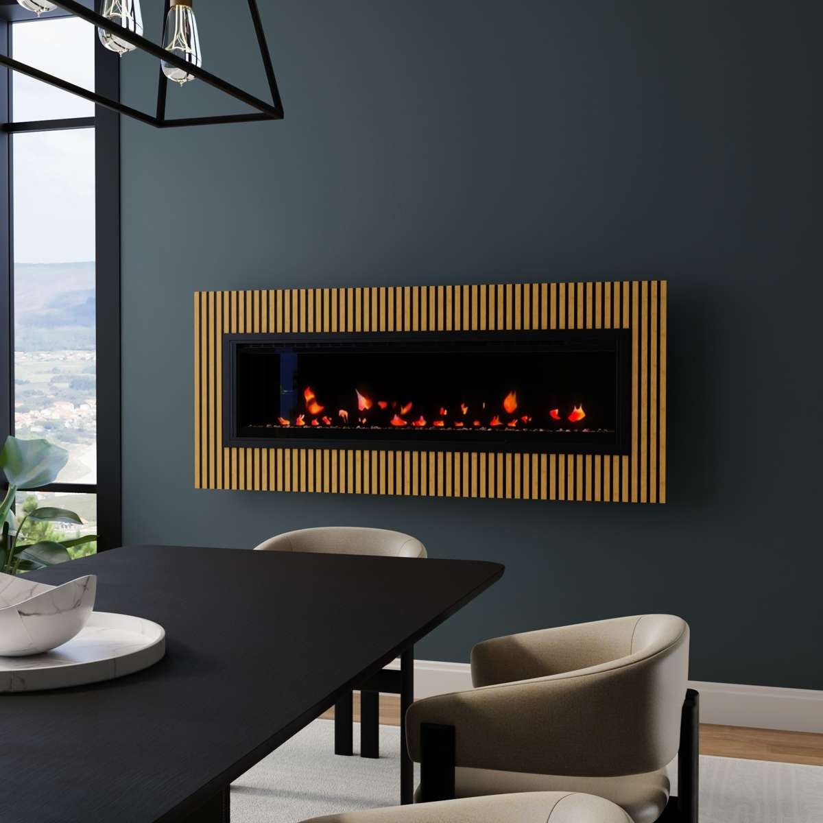 Dimplex 60" Storm Light Oak Panel Surround