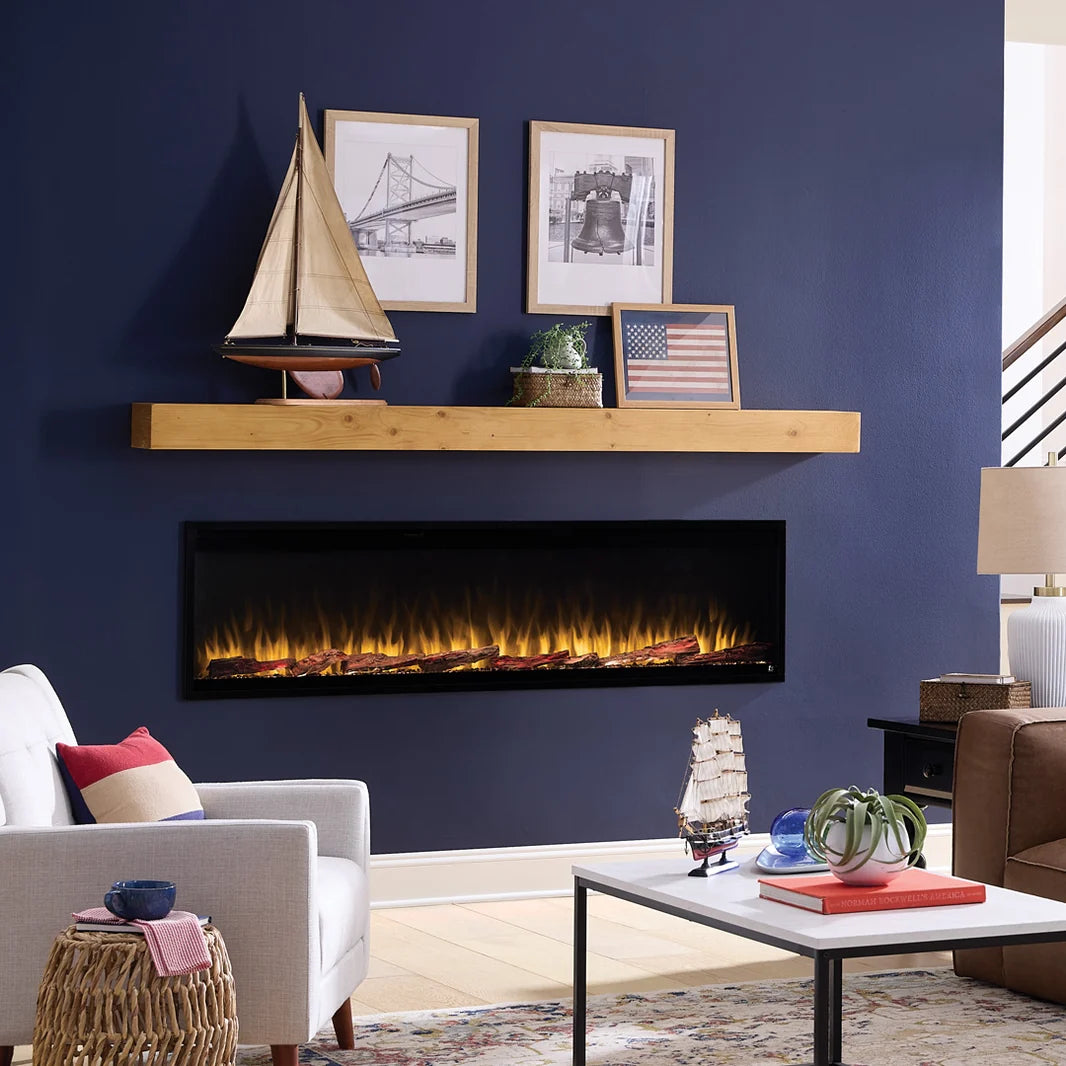 Touchstone Sideline Elite Pro 100" Smart Recessed Electric Fireplace