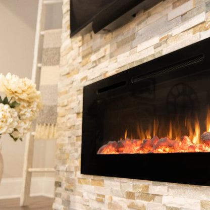 Touchstone Sideline 60" Recessed Smart Electric Fireplace