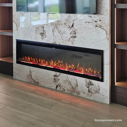 Touchstone Sideline Elite Pro 72" Smart Recessed Electric Fireplace