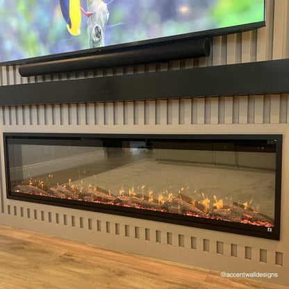 Touchstone Sideline Elite Pro 60" Smart Recessed Electric Fireplace