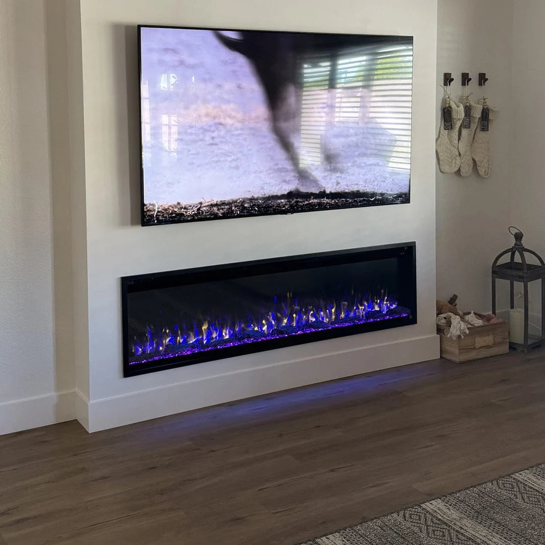 Touchstone Sideline Elite Pro 60" Smart Recessed Electric Fireplace