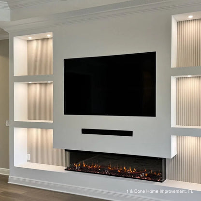 Touchstone Sideline Infinity Pro 84" 3-Sided Recessed Smart Electric Fireplace